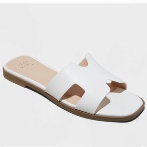 White Nina Slide - A New Day H sandals